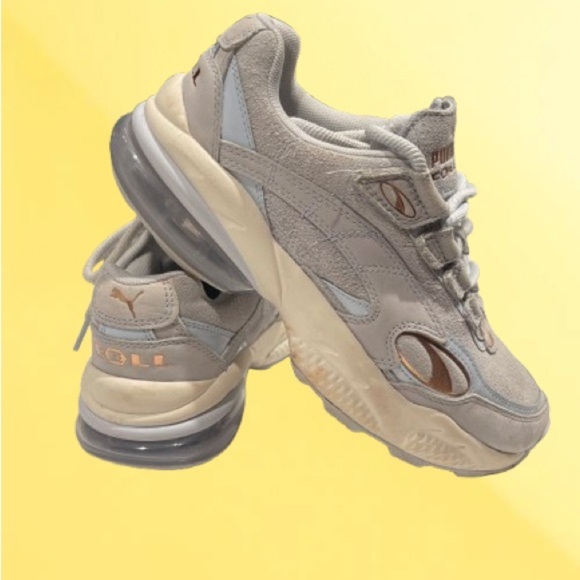 Puma CELL Venom Patent Women’s Sneakers size 10 Blue suede with Gold accents - Picture 1 of 7